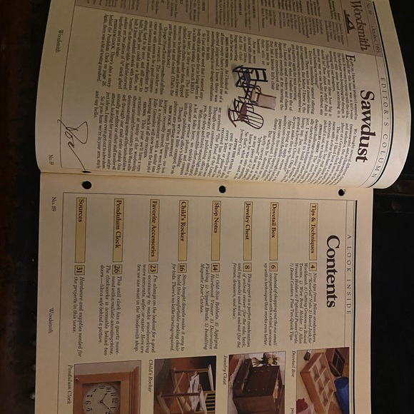 🎉5/$10🎉 Woodsmith magazine vol 15 number 89 October 1993 pendulum clock - Picture 2 of 7